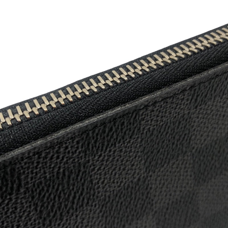 ルイ・ヴィトン LOUIS VUITTON ジッピーウォレット ・ヴェルティカル N63095 ブラック ダミエ・グラフィットキャンバス メンズ 長財布