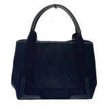 バレンシアガ BALENCIAGA ネイビーカバスS 339933 ブラック キャンバス レディース ハンドバッグ
