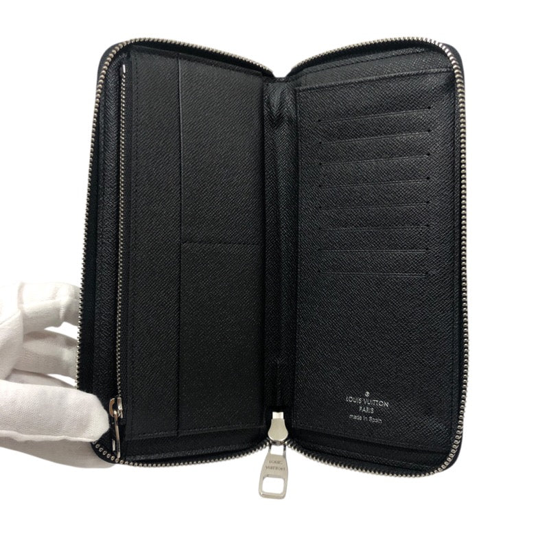 ルイ・ヴィトン LOUIS VUITTON ジッピーウォレット ・ヴェルティカル N63095 ブラック ダミエ・グラフィットキャンバス メンズ 長財布