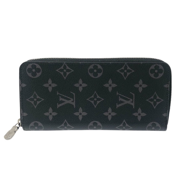 ルイ・ヴィトン LOUIS VUITTON ジッピー・ヴェルティカル M62295 ブラック SV金具 モノグラム・エクリプス キャンパス メンズ 長財布
