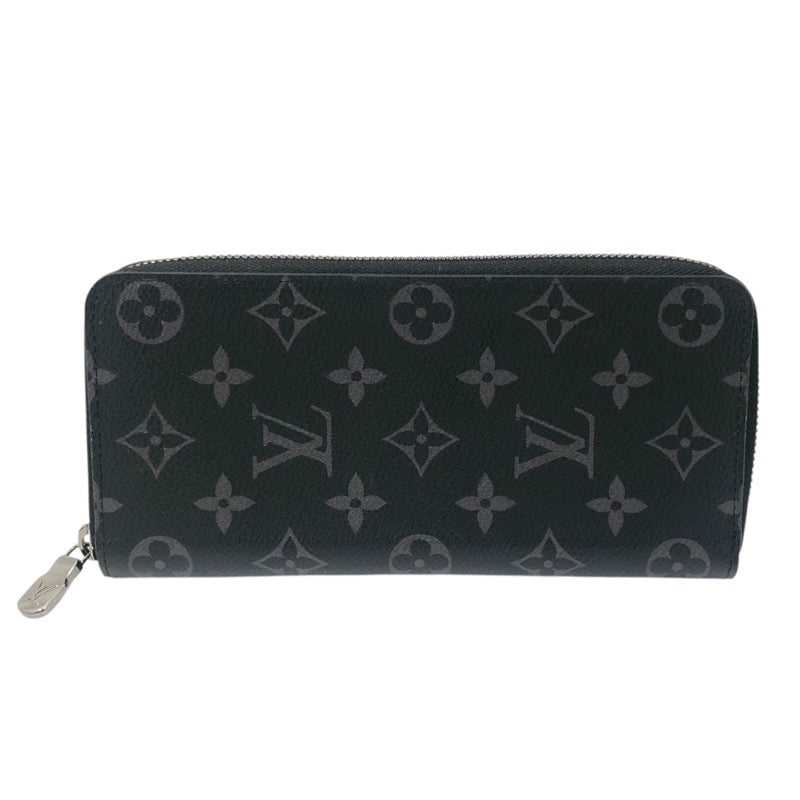 ルイ・ヴィトン LOUIS VUITTON ジッピー・ヴェルティカル M62295 ブラック SV金具 モノグラム・エクリプス キャンパス メンズ 長財布