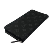 ルイ・ヴィトン LOUIS VUITTON ジッピー・ヴェルティカル M62295 ブラック SV金具 モノグラム・エクリプス キャンパス メンズ 長財布