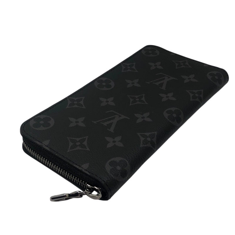 ルイ・ヴィトン LOUIS VUITTON ジッピー・ヴェルティカル M62295 ブラック SV金具 モノグラム・エクリプス キャンパス メンズ 長財布