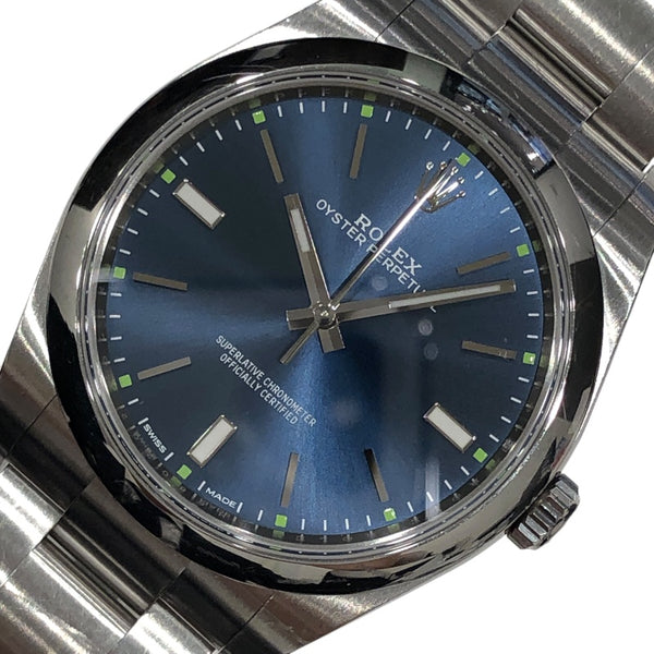 ロレックス ROLEX オイスターパーペチュアル39 ランダムシリアル 114300 ブルー SS 自動巻き メンズ 腕時計