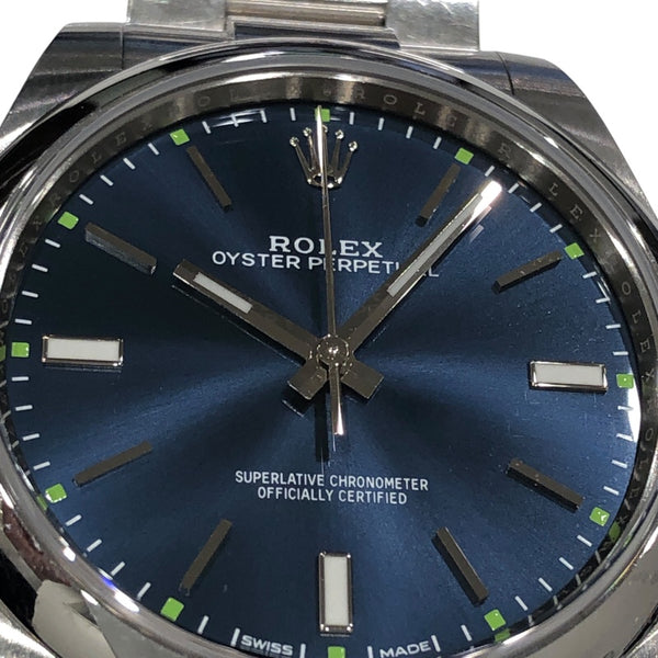 ロレックス ROLEX オイスターパーペチュアル39 ランダムシリアル 114300 ブルー SS 自動巻き メンズ 腕時計