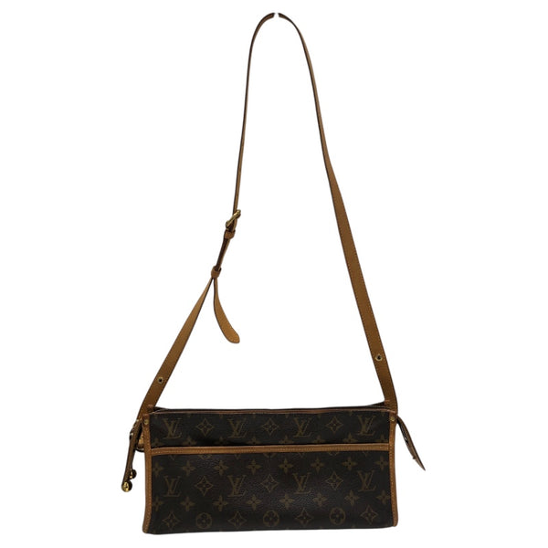 ルイ・ヴィトン LOUIS VUITTON ポパンクール・ロン M40008 ブラウン/ゴールド金具 モノグラムキャンパス レディース ショルダーバッグ