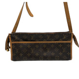 ルイ・ヴィトン LOUIS VUITTON ポパンクール・ロン M40008 ブラウン/ゴールド金具 モノグラムキャンパス レディース ショルダーバッグ