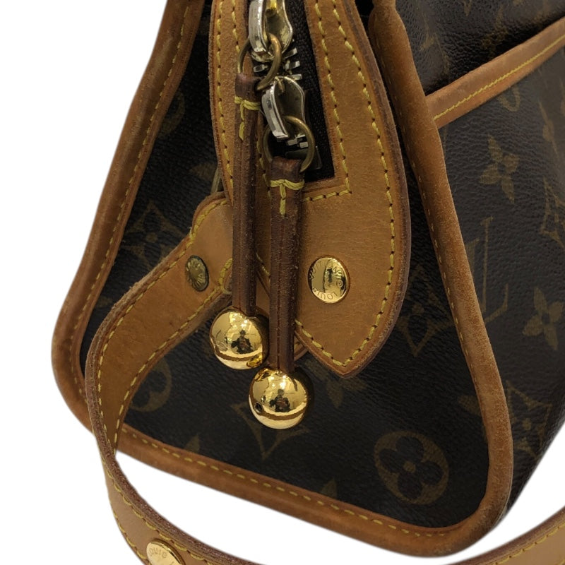 ルイ・ヴィトン LOUIS VUITTON ポパンクール・ロン M40008 ブラウン/ゴールド金具 モノグラムキャンパス レディース ショルダーバッグ