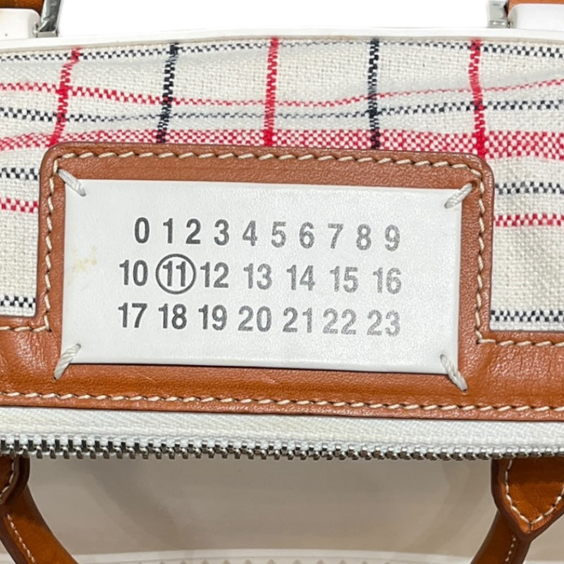 メゾン マルジェラ Maison Margiela 5AC ミニ ホワイト ラバーキャンバス レディース ショルダーバッグ メゾン マルジェラ Maison Margiela 5AC ミニ ホワイト ラバー
