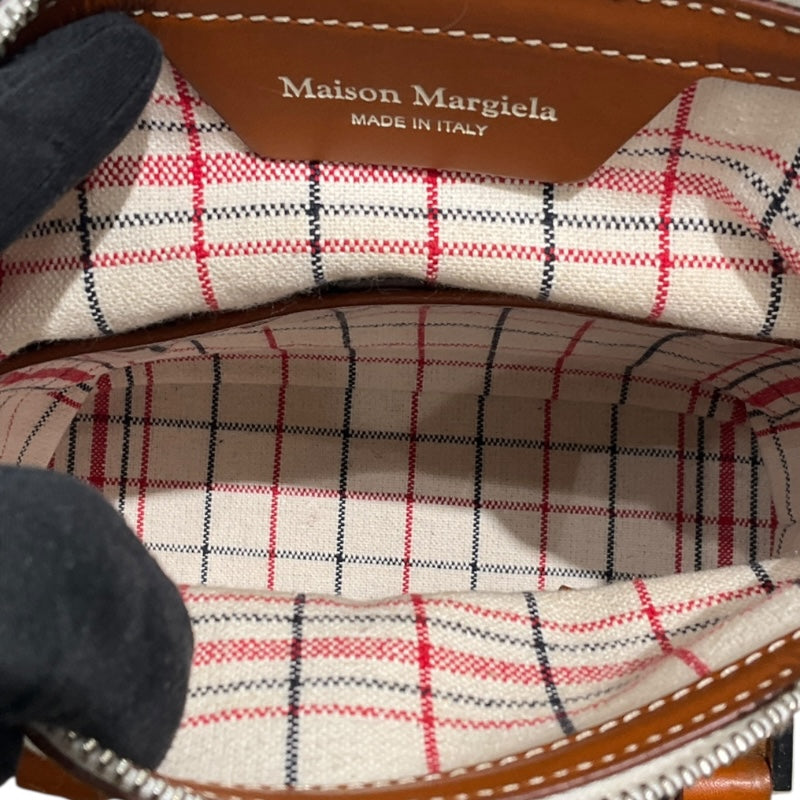 メゾン マルジェラ Maison Margiela 5AC ミニ ホワイト ラバーキャンバス レディース ショルダーバッグ