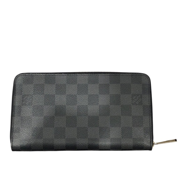 ルイ・ヴィトン LOUIS VUITTON ジッピー・オーガナイザー N63077 ブラック SV金具 ダミエグラフィットキャンバス メンズ 長財布