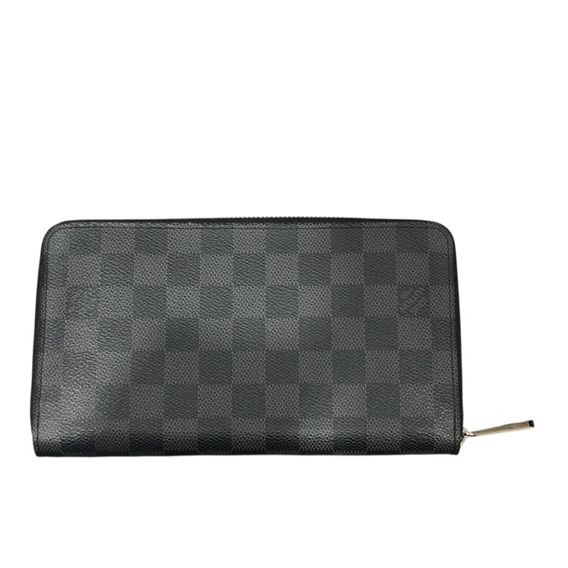 ルイ・ヴィトン LOUIS VUITTON ジッピー・オーガナイザー N63077 ブラック SV金具 ダミエグラフィットキャンバス メンズ 長財布