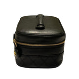 シャネル CHANEL ビコローレ バニティバッグ A01618 ブラック ラムスキン レディース ハンドバッグ