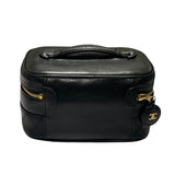 シャネル CHANEL ビコローレ バニティバッグ A01618 ブラック ラムスキン レディース ハンドバッグ