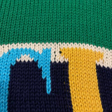 グッチ GUCCI ロゴデザインニットセーター 736021 グリーン コットン メンズ セーター