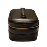 シャネル CHANEL ビコローレ バニティバッグ A01618 ブラック ラムスキン レディース ハンドバッグ