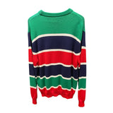 グッチ GUCCI ロゴデザインニットセーター 736021 グリーン コットン メンズ セーター