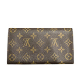 ルイ・ヴィトン LOUIS VUITTON ポシェット・ポルトモネ・クレディ M61725 ブラウン モノグラムキャンバス レディース 長財布