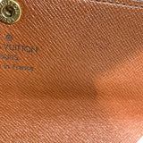 ルイ・ヴィトン LOUIS VUITTON ポシェット・ポルトモネ・クレディ M61725 ブラウン モノグラムキャンバス レディース 長財布