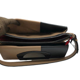 クリスチャン・ルブタン Christian louboutin パサージュ2WAYバッグ ブラック/ベージュ レザー レディース ショルダーバッグ
