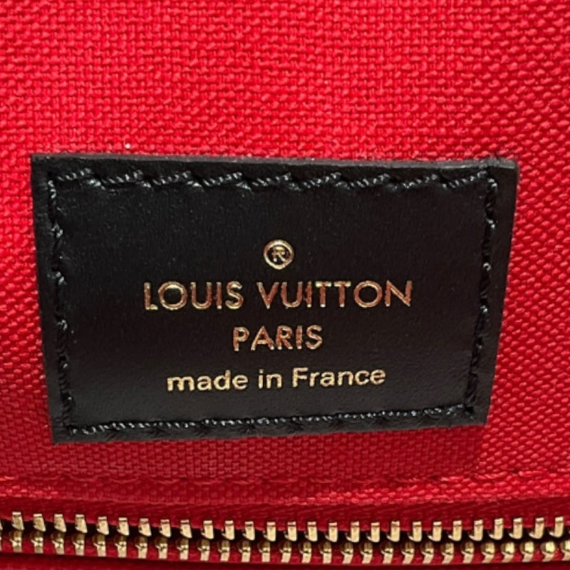 ルイ・ヴィトン LOUIS VUITTON オンザゴーＧＭ M45320 ブラウン モノグラム ジャイアント・リバース ユニセックス トートバッグ