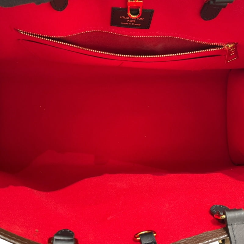 ルイ・ヴィトン LOUIS VUITTON オンザゴーＧＭ M45320 ブラウン モノグラム ジャイアント・リバース ユニセックス トートバッグ