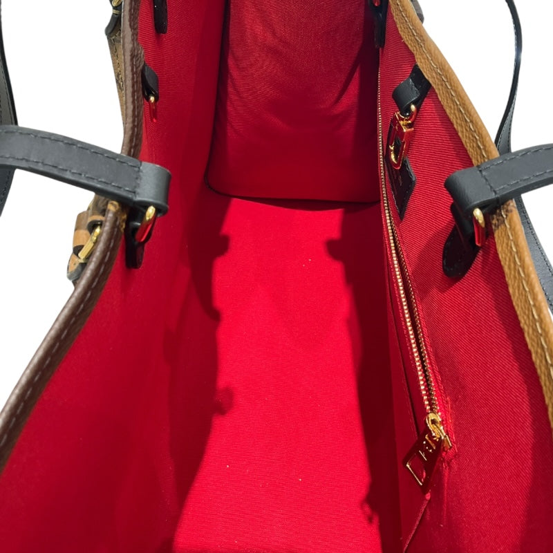 ルイ・ヴィトン LOUIS VUITTON オンザゴーＧＭ M45320 ブラウン モノグラム ジャイアント・リバース ユニセックス トートバッグ