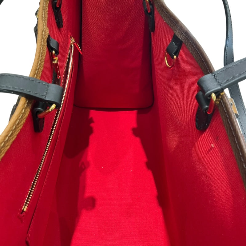 ルイ・ヴィトン LOUIS VUITTON オンザゴーＧＭ M45320 ブラウン モノグラム ジャイアント・リバース ユニセックス トートバッグ