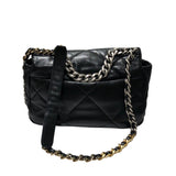 シャネル CHANEL CHANEL19バッグ AS1160 ブラック シャイニーラム レディース ショルダーバッグ
