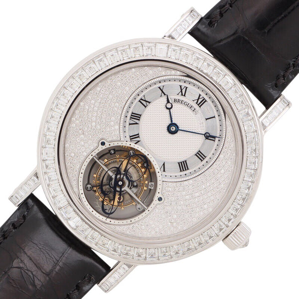 ブレゲ Breguet クラシック グランド・コンプリケーション トゥールビヨン 5359BB/6B/9V6 DD0D パヴェダイヤモンド  K18WG/レザーストラップ 手巻き メンズ 腕時計