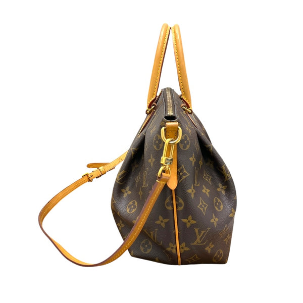 ルイ・ヴィトン LOUIS VUITTON チュレンＭＭ M48814 ブラウン モノグラム キャンバス レディース ショルダーバッグ