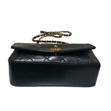 シャネル CHANEL ダイアナ22 A01164 ブラック ラムスキン レディース ショルダーバッグ