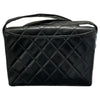 シャネル CHANEL マトラッセ レザーショルダーフラップバッグ ブラック/ゴールド ラムスキン レディース ショルダーバッグ