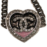 シャネル CHANEL CCマークハートネックレス メタル・ラインストーン アクセサリー