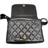 シャネル CHANEL マトラッセ レザーショルダーフラップバッグ ブラック/ゴールド ラムスキン レディース ショルダーバッグ