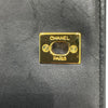 シャネル CHANEL マトラッセ レザーショルダーフラップバッグ ブラック/ゴールド ラムスキン レディース ショルダーバッグ