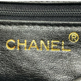 シャネル CHANEL マトラッセ レザーショルダーフラップバッグ ブラック/ゴールド ラムスキン レディース ショルダーバッグ