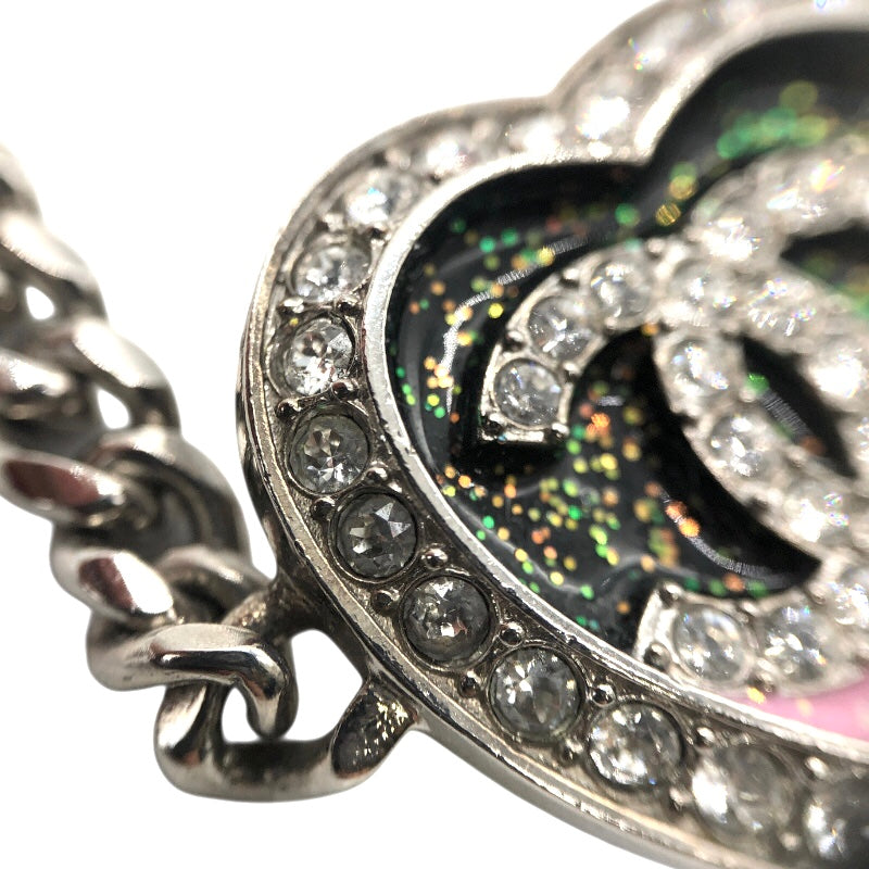 シャネル CHANEL CCマークハートネックレス メタル・ラインストーン アクセサリー