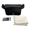 シャネル CHANEL マトラッセ レザーショルダーフラップバッグ ブラック/ゴールド ラムスキン レディース ショルダーバッグ