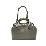シャネル CHANEL ドーヴィル ボーリングバッグ A92749 グレー キャンバス レディース ショルダーバッグ