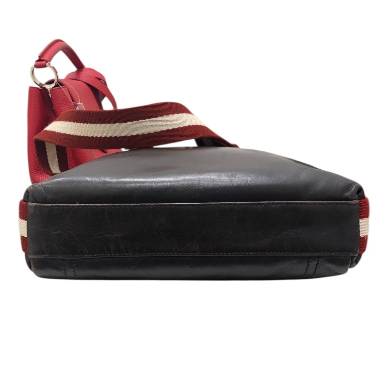 バリー BALLY ショルダーバッグ ブラウン レザー メンズ ショルダーバッグ