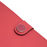 エルメス HERMES R.M.Sトゥタンマン W刻印 ローズアザレ×シルバー金具 エバーカラー レディース 長財布