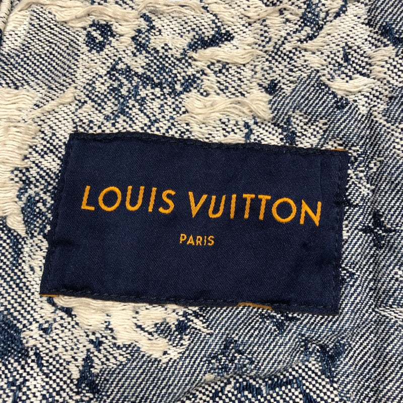 ルイ・ヴィトン LOUIS VUITTON クラシックモノグラムデニムジャケット 1AAGR8 ブルー デニム メンズ デニムジャケット