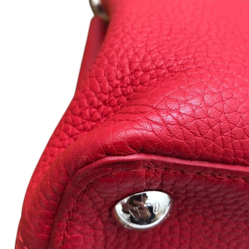 ルイ・ヴィトン LOUIS VUITTON カプシーヌBB M94754 レッド レザー レディース ショルダーバッグ