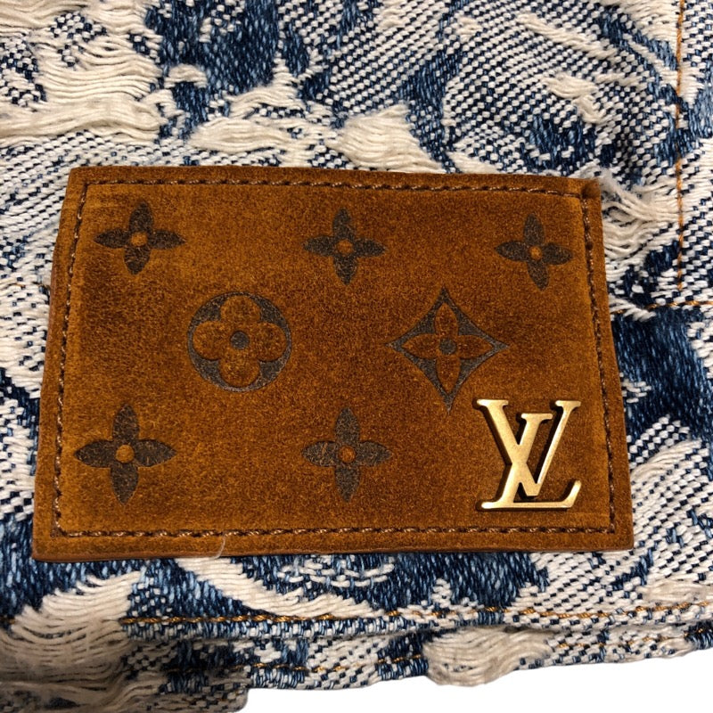 【大人 可愛い】LV ★モノグラム フィルクーペ デニムジャケット スリーブレス モノグラム フィルクーペ デニムジャケット ｜ルイ
