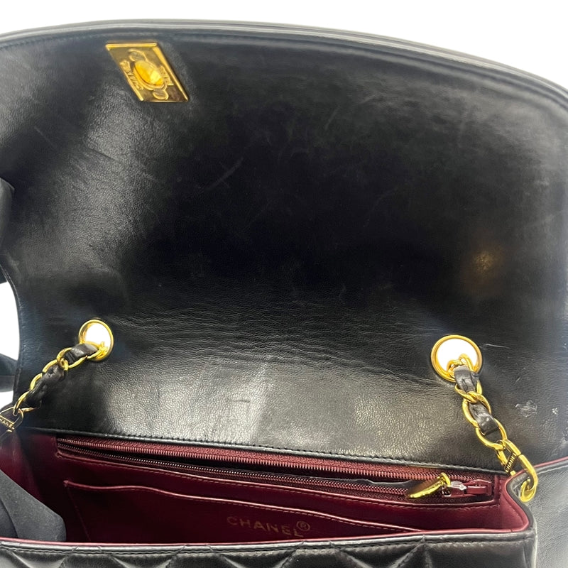 シャネル CHANEL ダイアナ25 A01165 ブラック ゴールド金具 ラムスキン レディース ショルダーバッグ