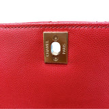シャネル CHANEL ココハンドルXS A92990 レッド　ゴールド金具 キャビアスキン レディース ハンドバッグ