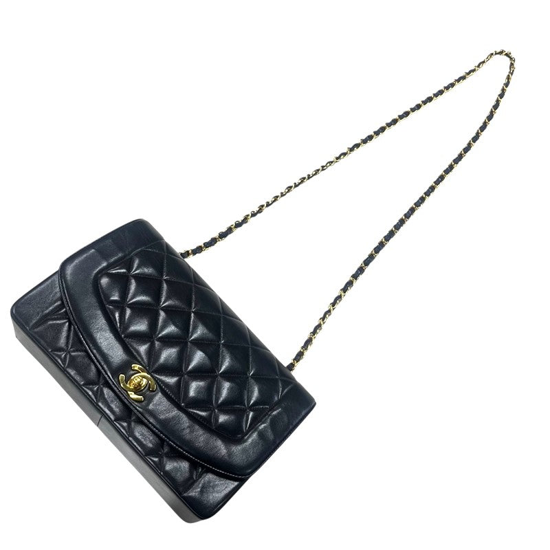 シャネル CHANEL ダイアナ25 A01165 ブラック ゴールド金具 ラムスキン レディース ショルダーバッグ