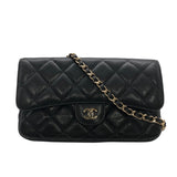 シャネル CHANEL マトラッセ チェーンウォレット AP2096 ブラック キャビアスキン レディース ショルダーバッグ