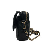 シャネル CHANEL マトラッセ チェーンウォレット AP2096 ブラック キャビアスキン レディース ショルダーバッグ